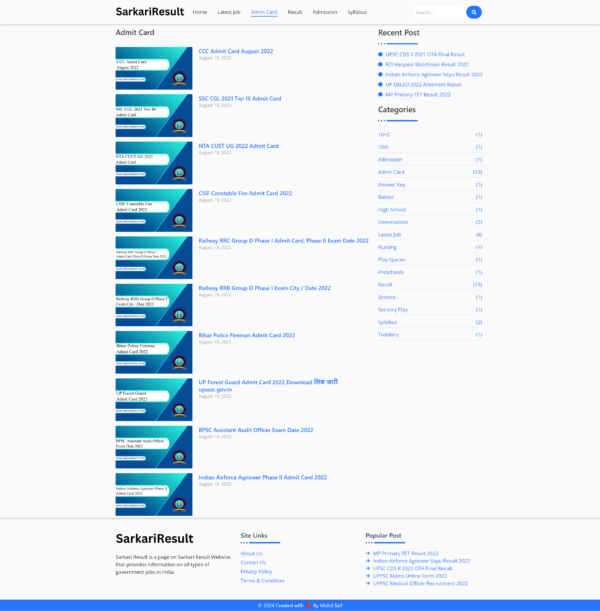 category page