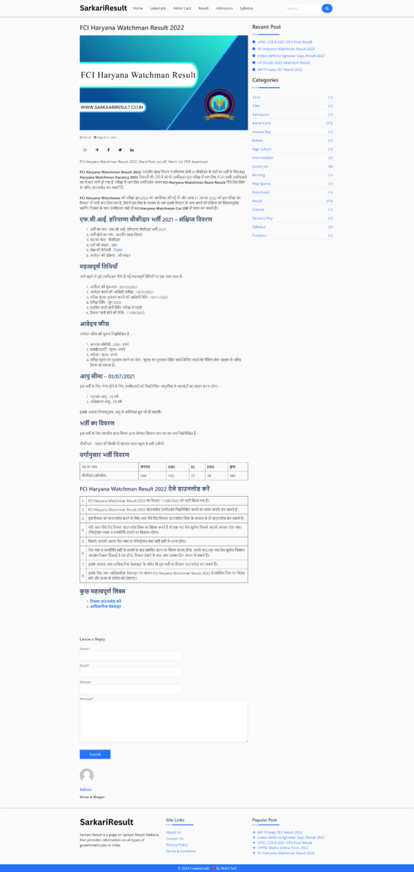 post page